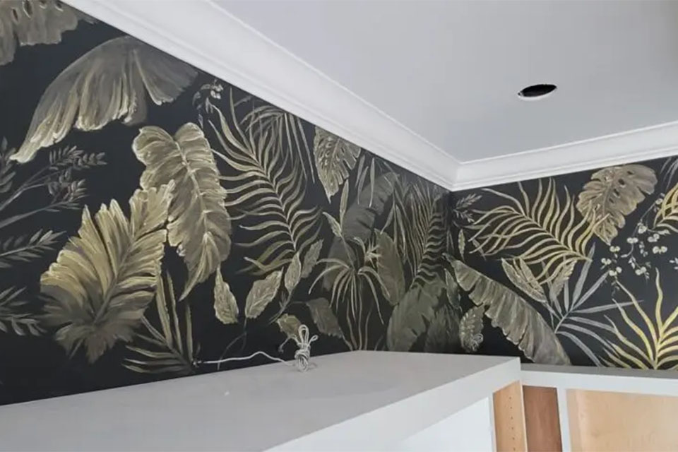 Floral Wall Covering Quality Painting Design