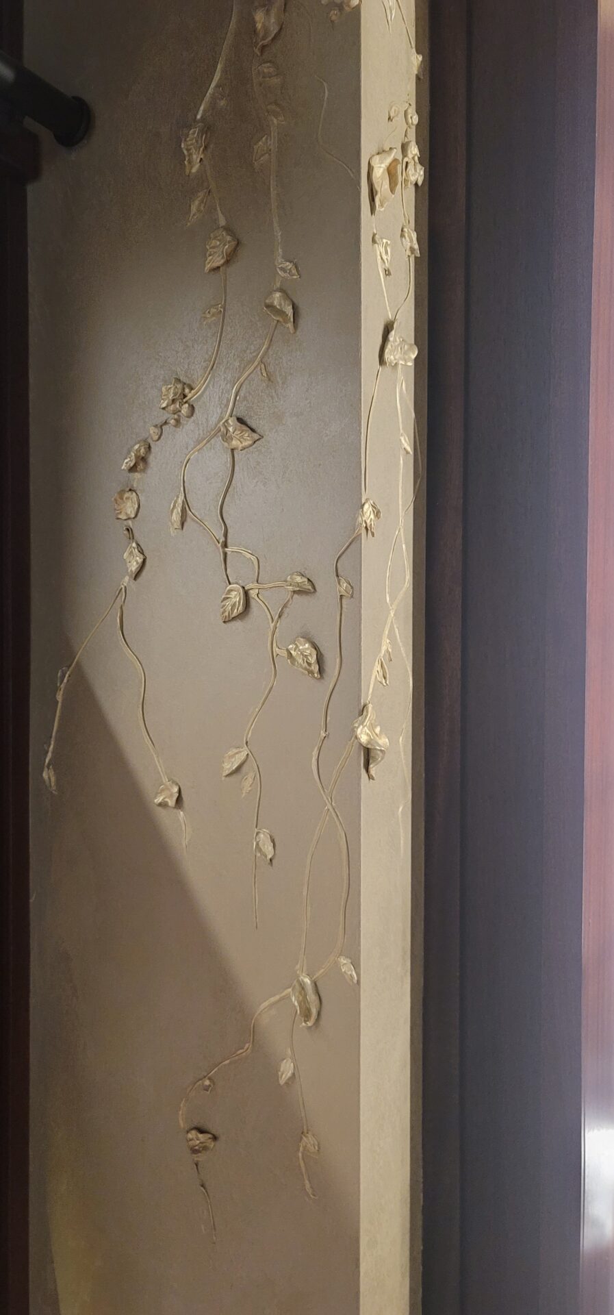Wall Sculptures Carving Wine Room Gold