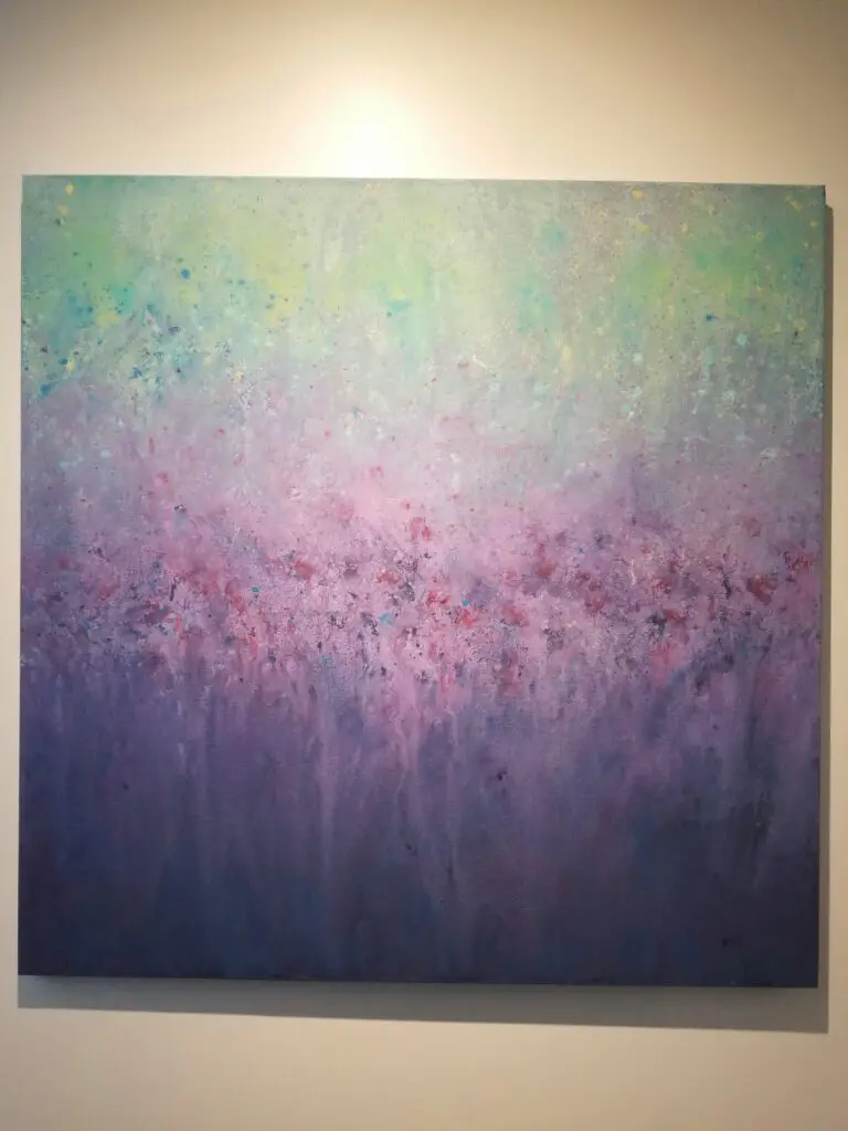 Original Abstract Pretty Pastel Pink Painting